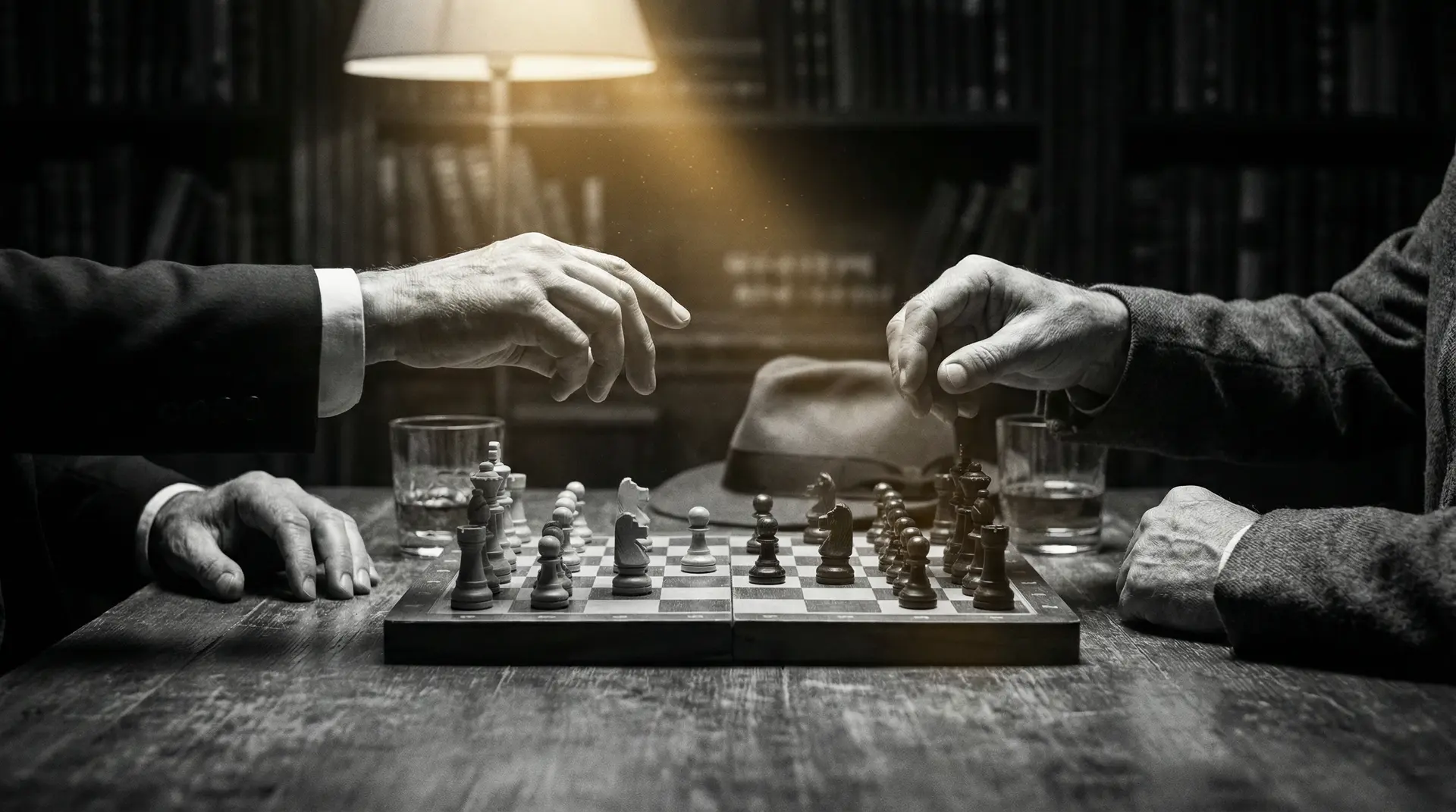 japonensisJAVABD 艺术探索系列 - 非线性叙事，棋盘上的对弈象征命运的交错